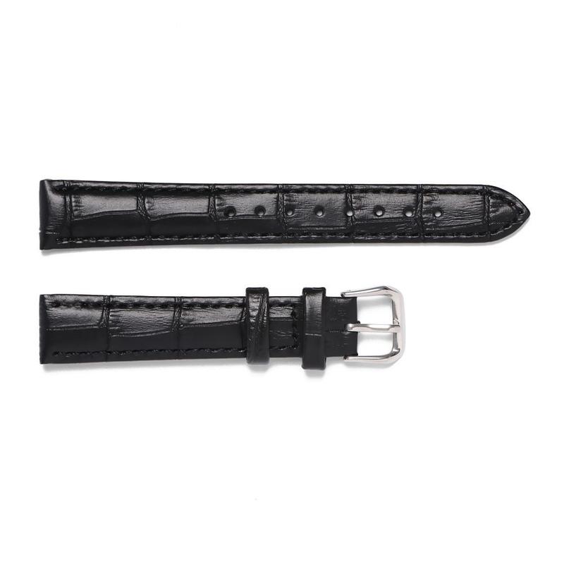 16mm 20mm 22mm Soft Steel Buckle  Leather Sweatband Watch Band Strap Wrist Watchband Sports Belt 7
