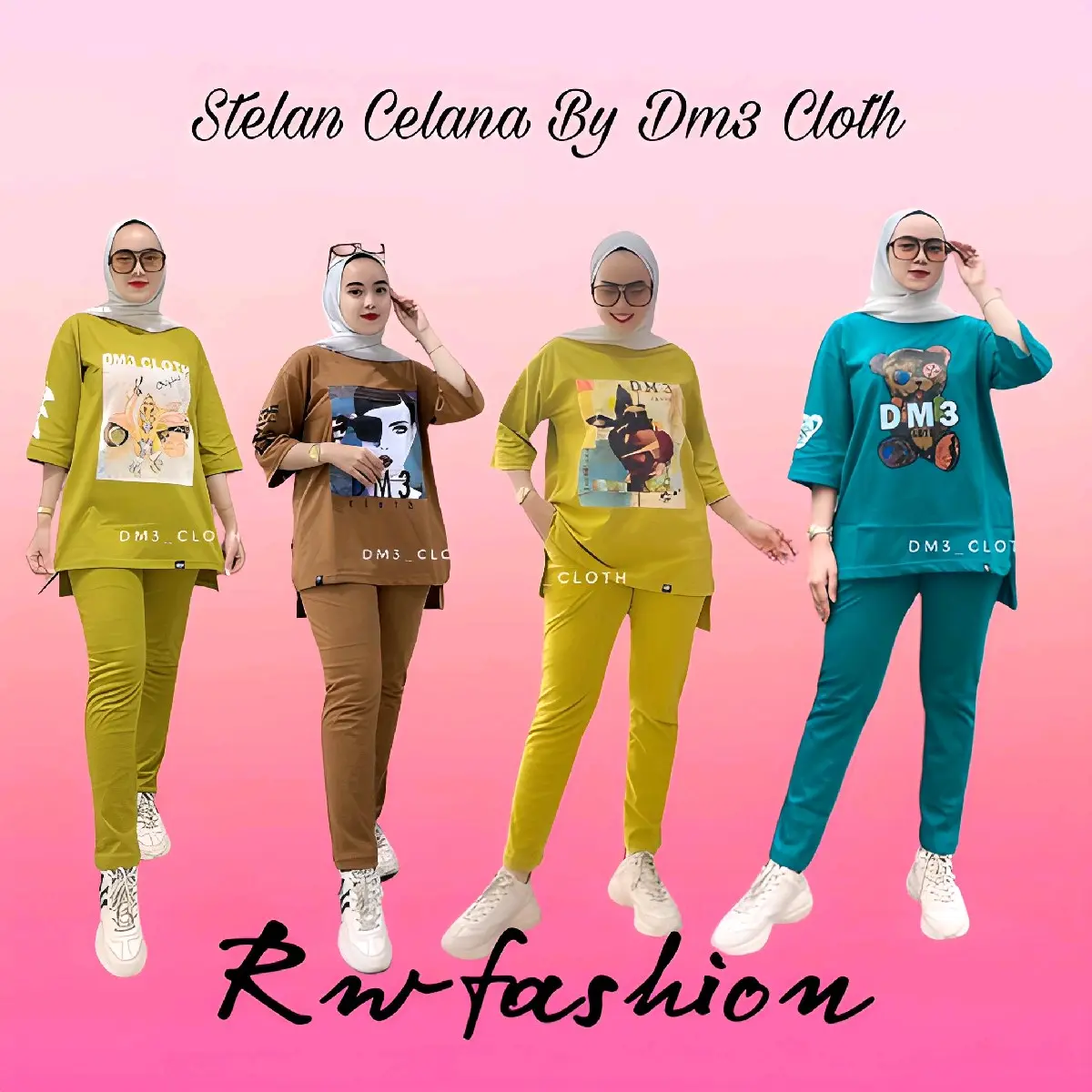 Setelan Celana Oversize Dm3 Cloth Original Best Seller Setelan Celana Oversize Dm3 Cloth Original Best Seller