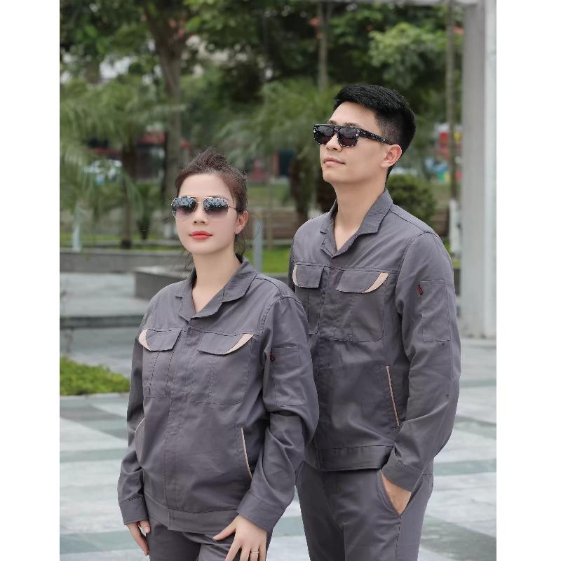 Quần áo bảo hộ lao động Phối Màu Đồng phục Trang phục bảo hộ lao động Cán bộ kỹ thuật công nhân