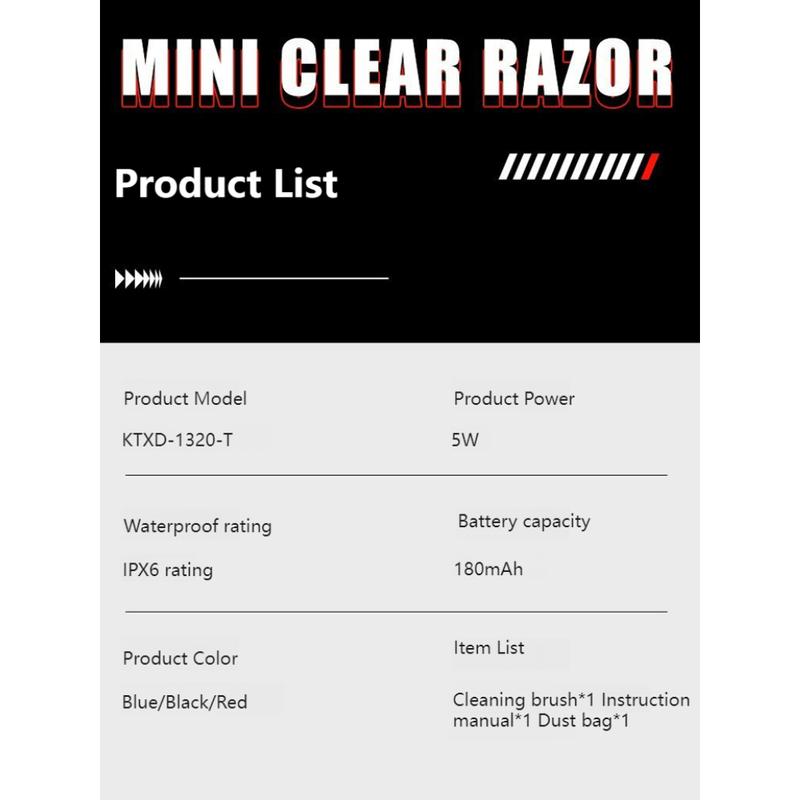 Product Introduction of Portable transparent razor double engine mecha small electric razor set Black Shaver Machine Comfort shaver for men 0