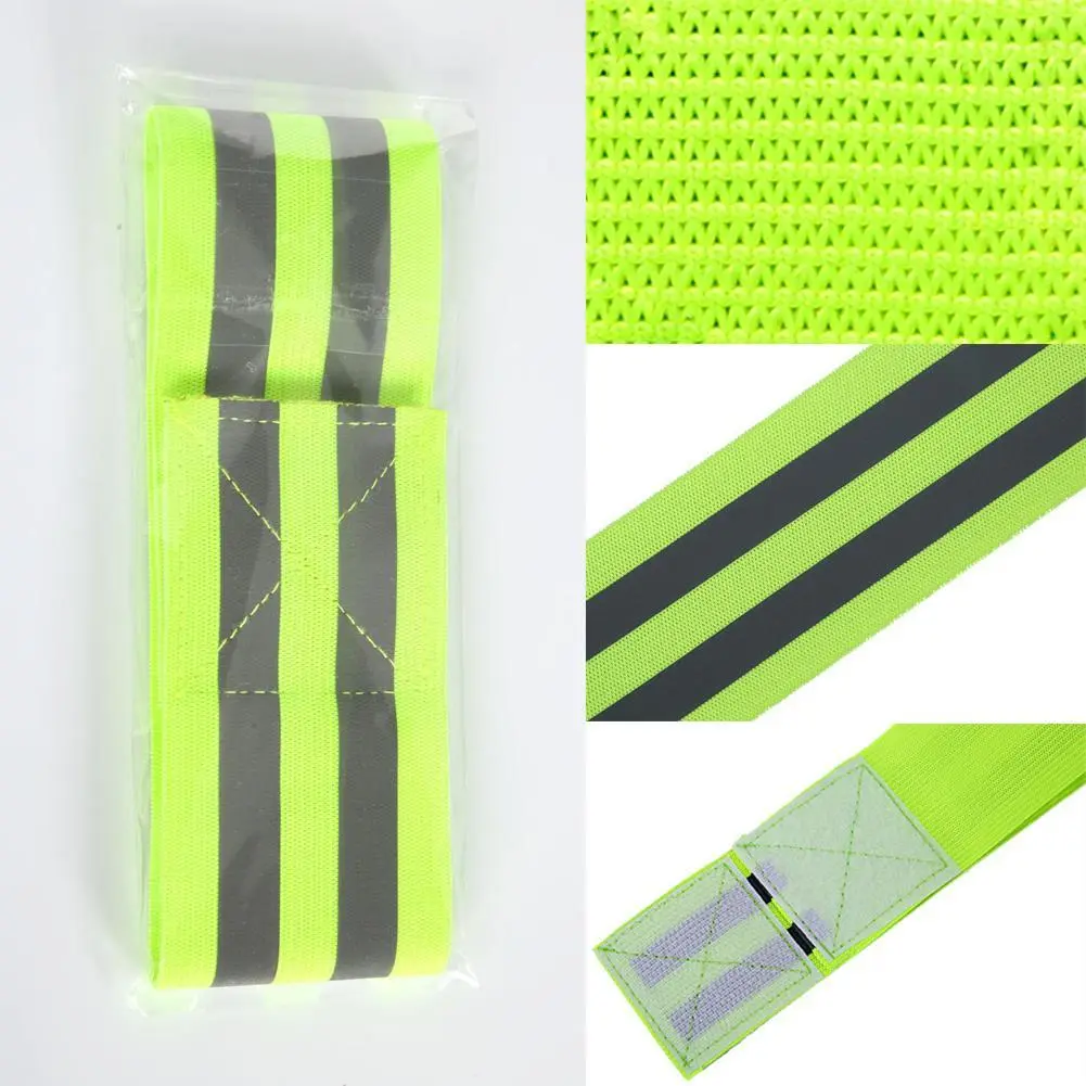 Băng Tay Phản Quang, Băng Rộng 5Cm, Độ Sáng Cao, Băng Đeo Cổ Tay Co Giãn, Thích Hợp Để Chạy Bộ Và Đạp Xe Ban Đêm, Thể Thao, H7B9