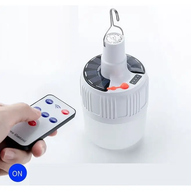 Bóng Đèn Tích Điện, Có Điều Khiển Từ Xa Và Tấm Năng Lượng Mặt Trời