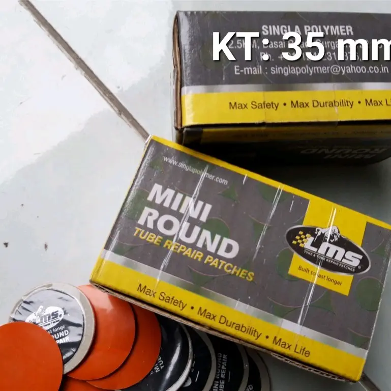 Hộp 50 miếng vá lốp săm ô tô xe máy Mini Round