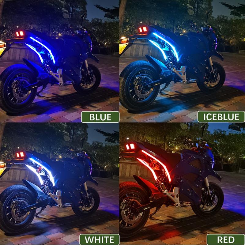 Product Introduction of Dây đèn led mí dẻo chạy đuổi Audi gắn cho xe máy, ô tô DC 12v 14