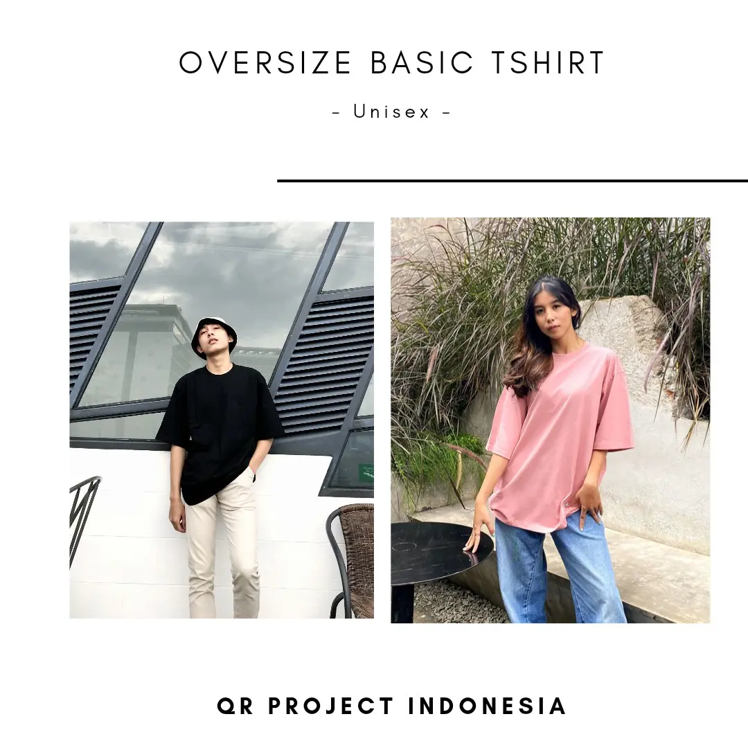 QR PROJECT ID - KAOS POLOS OVERSIZE UNISEX
