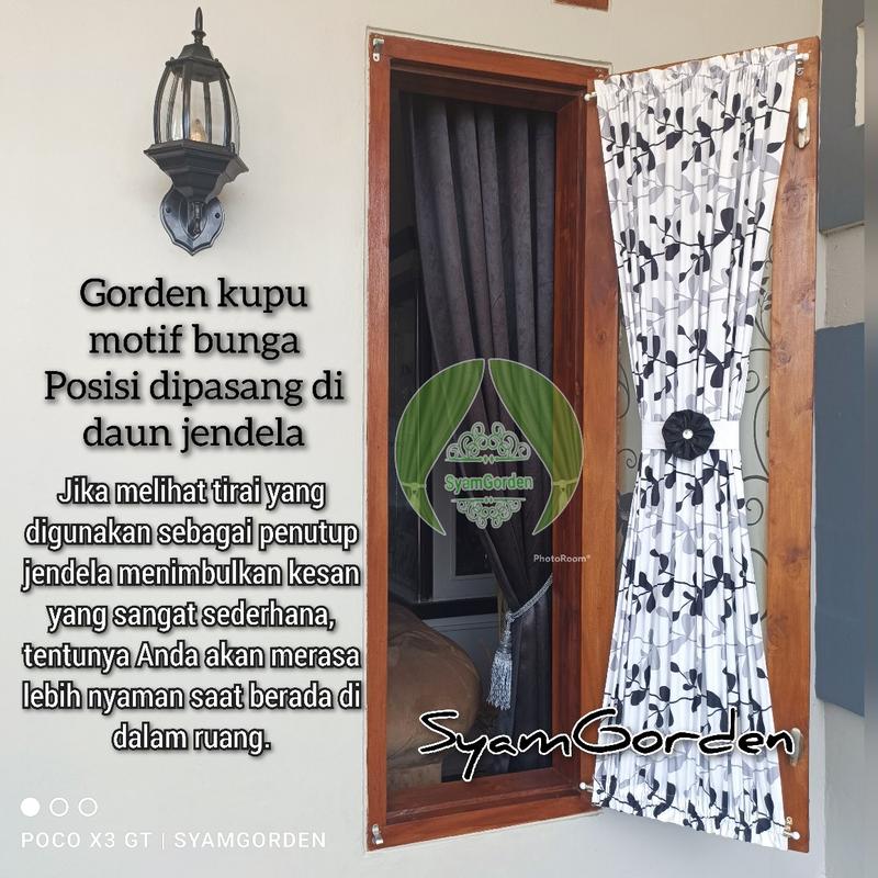 Product Introduction of Gorden kupu kupu jendela Minimalis aestetic premium satu paket dengan stik Dekorasi 2