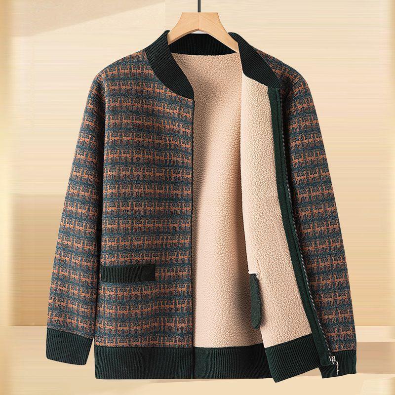 Quần Áo Mùa Xuân Và Mùa Đông Cho Mẹ, Áo Hoodie Nhung Mới, Dành Cho Phụ Nữ Trung Người Già, Áo Cardigan Có Khóa Kéo, Phong Cách Phương Tây Thường Ngày Thích Hợp Cho Phụ Nữ Trung Người Già Và Cao Tuổi, Áo Khoác Mùa Thu 2