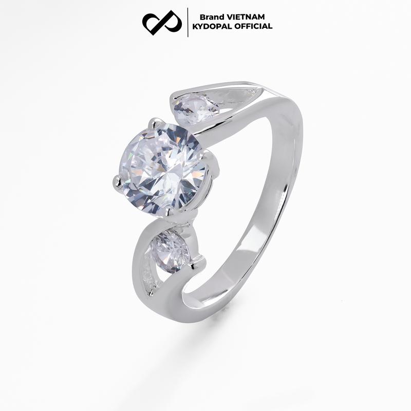 Nhẫn bạc nữ KYDOPAL đính đá trang sức bạc cao cấp 925 - 9NF75