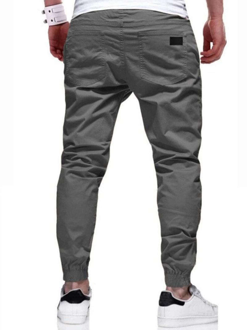 Product Introduction of Men's Drawstring Waist Pants, Regular Fit Casual Comfy Trousers for Work Business Outdoor, Men's Bottoms for Spring & Fall 6