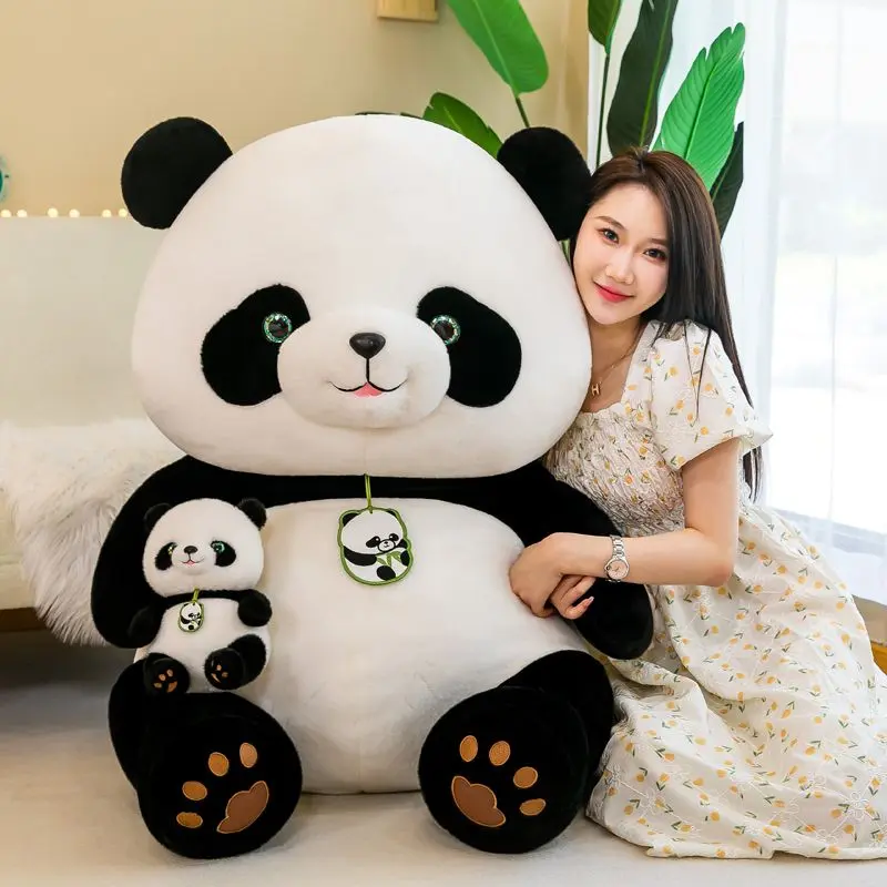 Búp Bê Gấu Trúc, Mô Phỏng, Lớn Và Nhỏ, Đồ Chơi Nhồi Bông, Kho Báu Quốc Gia, Nhận Quà Sinh Nhật Cho Bé Gái, Ragdoll Miễn Phí 0