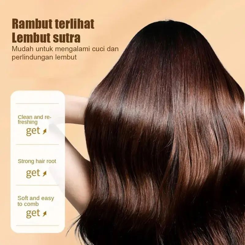 300g Ekstrak Tumbuhan Alami Anti Rambut Rontok Sampo Kontrol Minyak Perbaikan Akar Rambut Rusak Perawatan Rambut Perawatan Rambut Pria Shampo Shampoo Conditioner Haircare Ketombe 4