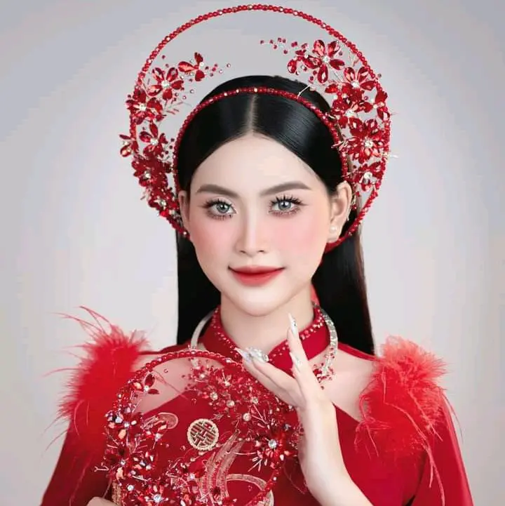 mấn cài tóc cô dâu xinh trong ngày cưới