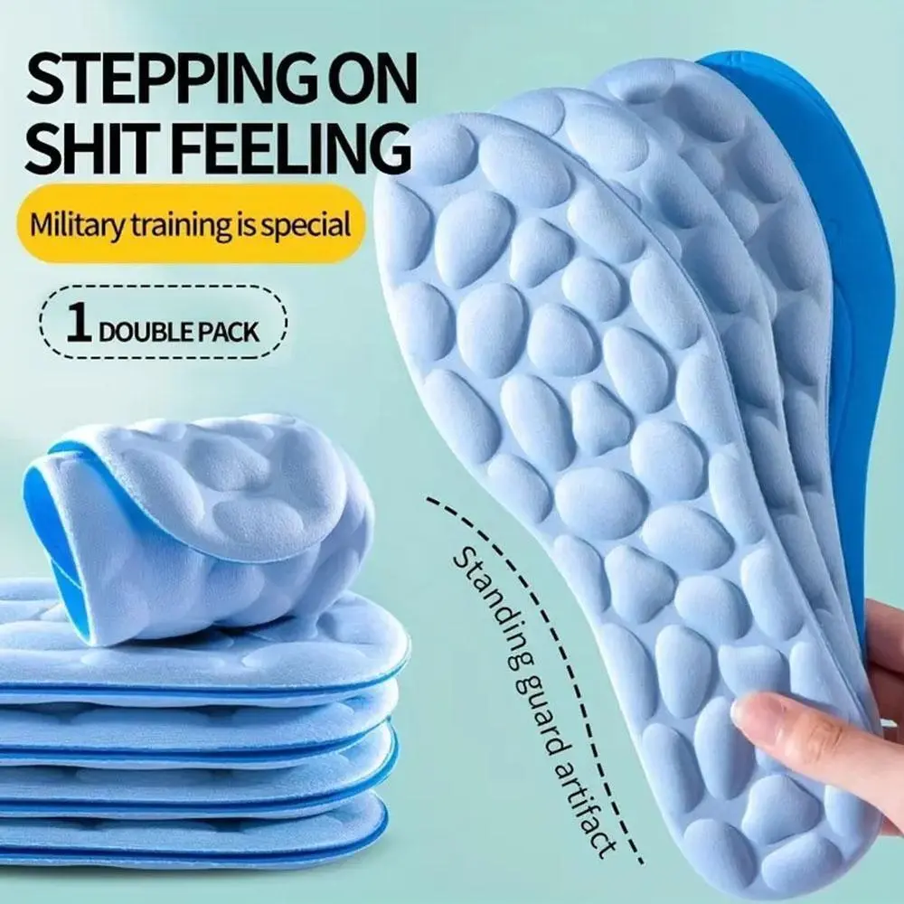 Miếng Lót Chỉnh Hình, Hấp Thụ Sốc, Đệm Gót, Thoải Mái Vừa Vặn, Miếng Lót Memory Foam, Thoáng Khí, Miếng Lót Mát Xa Công Thái Học, Thích Hợp Để Chạy, Đi Bộ Đường Dài Và Các Môn Thể Thao Khác