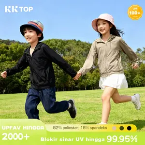 KKTOP Airism Jacket Hoodie Anti UV Anak Laki Laki Unisex Bahan Premium Unisex UPF100+ (KIDS Jaket 02)