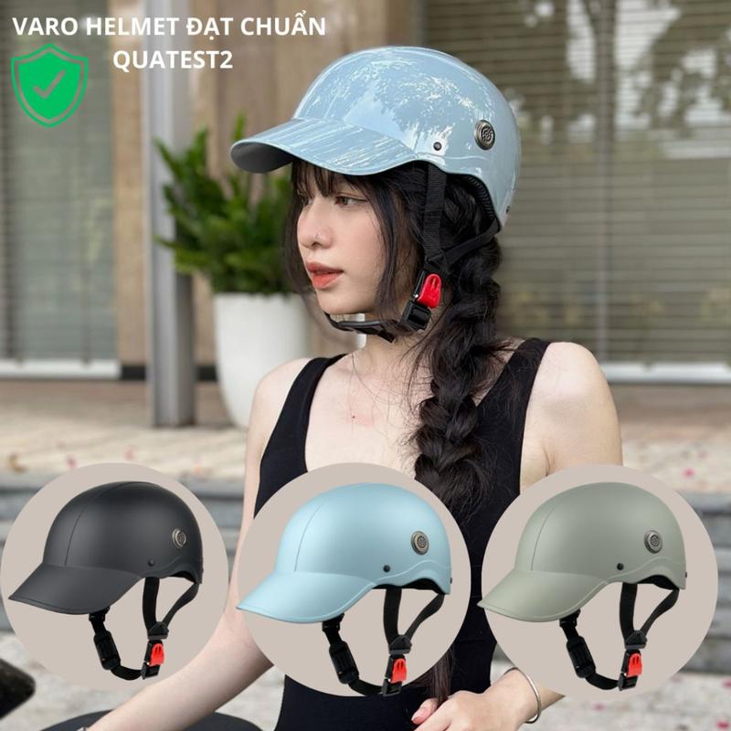 Mũ Bảo Hiểm luoi Trai Varo Nón kết kiểu sơn Mỏ Liền, lên form chuẩn đạt chuẩn kiểm định Quatest2
