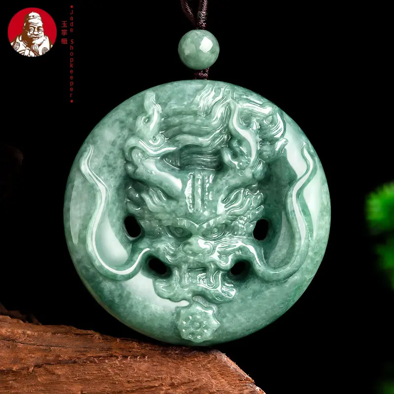 Natural A-grade Jade Dominant Leading Dragon Brand Zodiac Dragon Jade Pendant Pendant