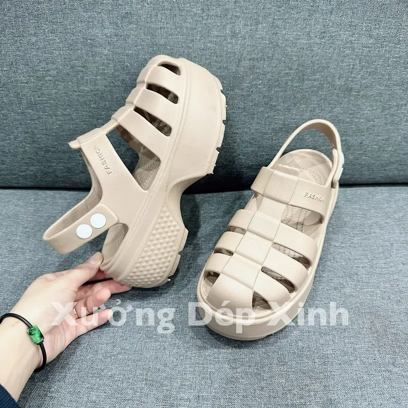 Dép Sandal Đi Học Nữ Chất Eav Nhẹ êm - Đế Cao - DéP, GiàY, Shoes giay  dep xăng  đan 0