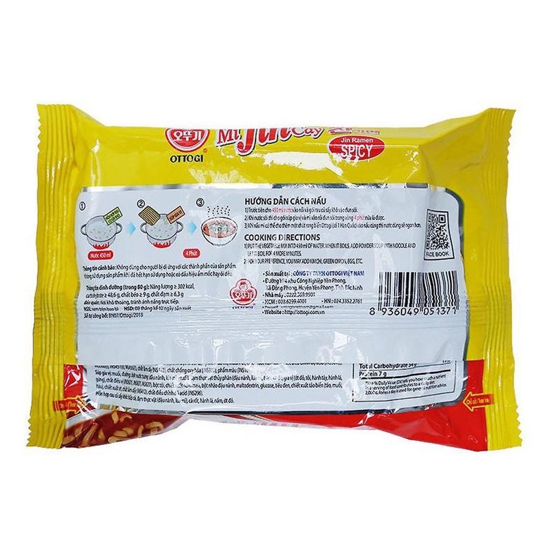 Product Introduction of Mì Jin cay 80g Ottogi siêu siêu ngon ngon 2
