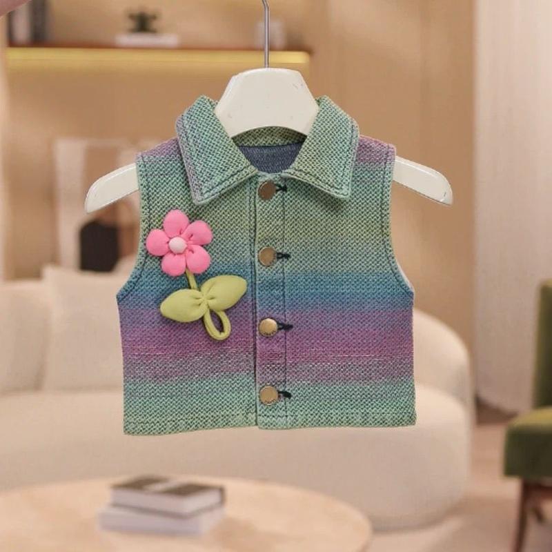 Trang Phục Mùa Hè Cho Bé Gái, Thời Trang Mới Nhất, Trang Phục Denim Lưới, Cỡ Lớn, Sành Điệu, Dành Cho Trẻ Em, Quần Áo Mùa Hè Cho Bé Gái, 2025 2