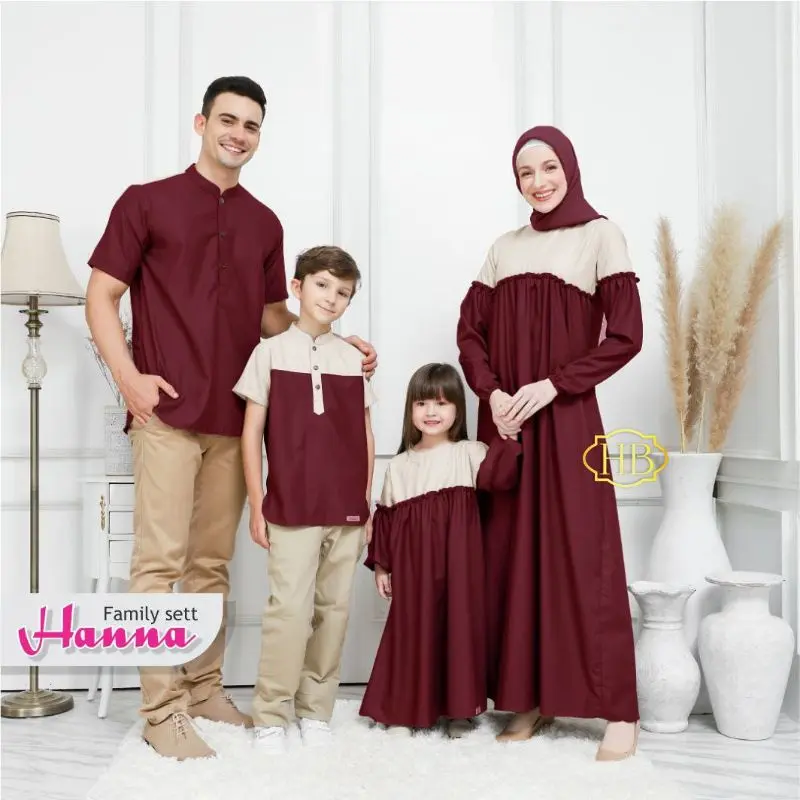 Couple Family Hanna Set / Seragam Keluarga Raya / Baju Anak
