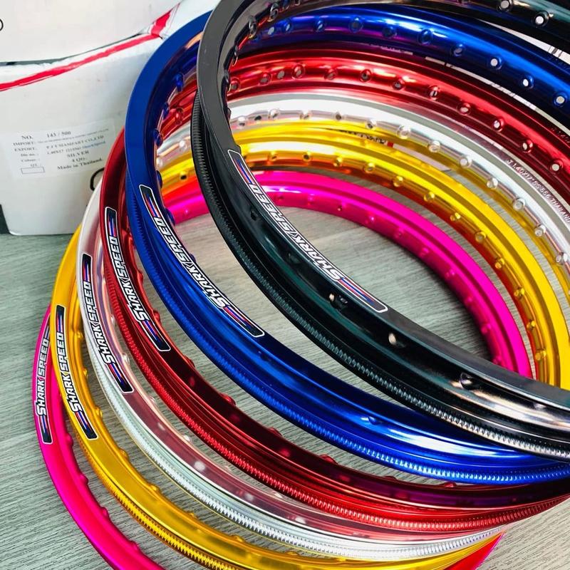 Niềng nhôm thailan shark vòng 17inh size 1:4/1:4 dành cho xe máy ( đủ màu sắc )