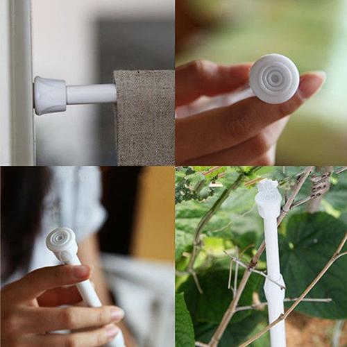 Carbon Steel Adjustable Rod Tension Home Bathroom Curtain Extensible Rod Hanger 1