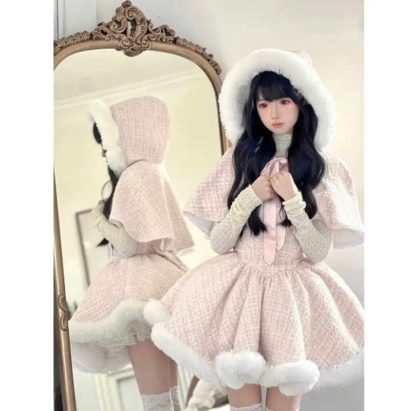 Áo Sơ Mi Giáng Sinh, Phổ Biến, Dễ Thương Và Gợi Cảm, Áo Khoác Nơ, Áo Sơ Mi Lớp Nền Thanh Lịch, Váy Áo Ống Eo, Bộ Đồ Ba Mảnh, Dành Cho Nữ