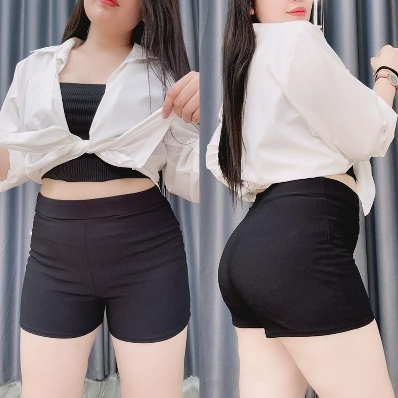 Product Introduction of Quần Short Biker Bigsize Nữ Cạp Cao Dáng Ngắn Tôn Dáng, Nâng V3, Quần Legging Chất Vải Umi Gân Cho Nữ Chuppy (50-95kg)- Q511 10