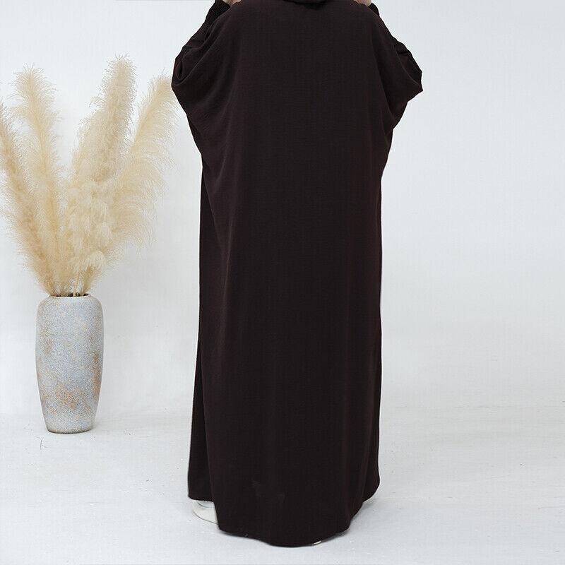 Product Introduction of Váy Hoodie Phụ Nữ Hồi Giáo, 1 Chiếc, Dài Tay Áo, Dáng Rộng Rãi, Áo Choàng Maxi, Abaya, Áo Jilbab 29