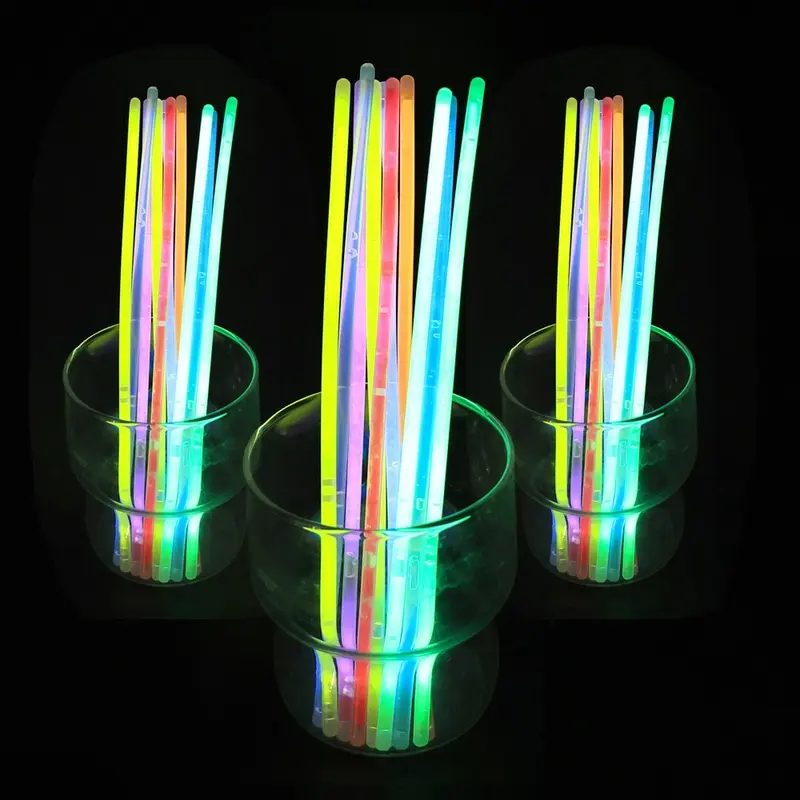 Product Introduction of 10-50Pcs Fluorescence Sticks Party Multicolor Glowing Stick Bright Colorful Light Bright Bendable Glow Bracelet Party Supplies 21