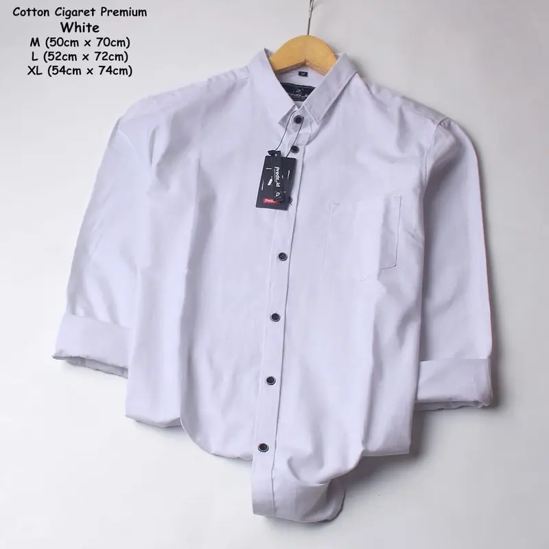 kemeja polos panjang pria model slimfit M L XL Baju Formal 5