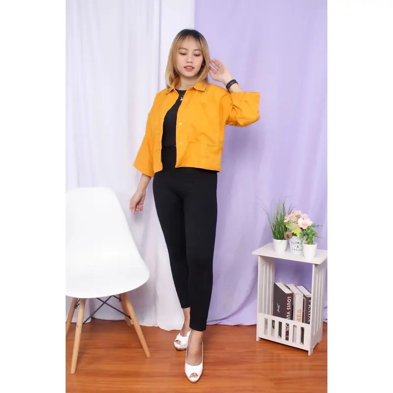 KEMEJA CROP LINEN POCKET 2