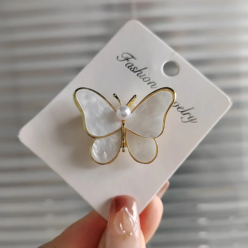 Trâm Cài Hình Bướm, Thiết Kế Fritillary, Dành Cho Nữ, Cao Cấp Và Độc Đáo, Ghim Cài Ngọc Trai, Phụ Kiện Quần Áo, 2024 Women 0