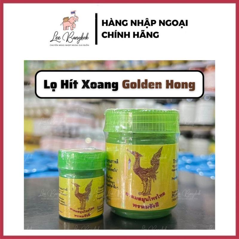 [CHUẨN THÁI] Ống, Lọ Dầu Hít Xoang Thông Mũi Hũ Hít Xanh Herbal Inhalant Golden Hong Phrom Rangsi Brand Traditional LEEBANGKOK