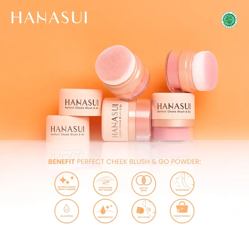 HANASUI Perfect Cheek Blush & Go Powder - Blush On Wajah 0