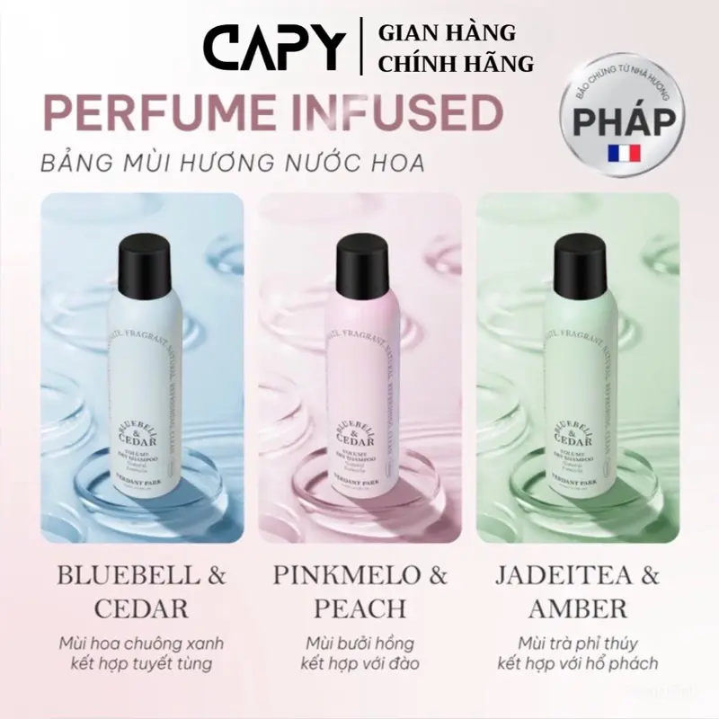 ￼[MUA 2 TẶNG 3] Dầu gội khô VERDANT PARK Pinkmelo 200ml, gội đầu khô hương trái đào ngọt 8