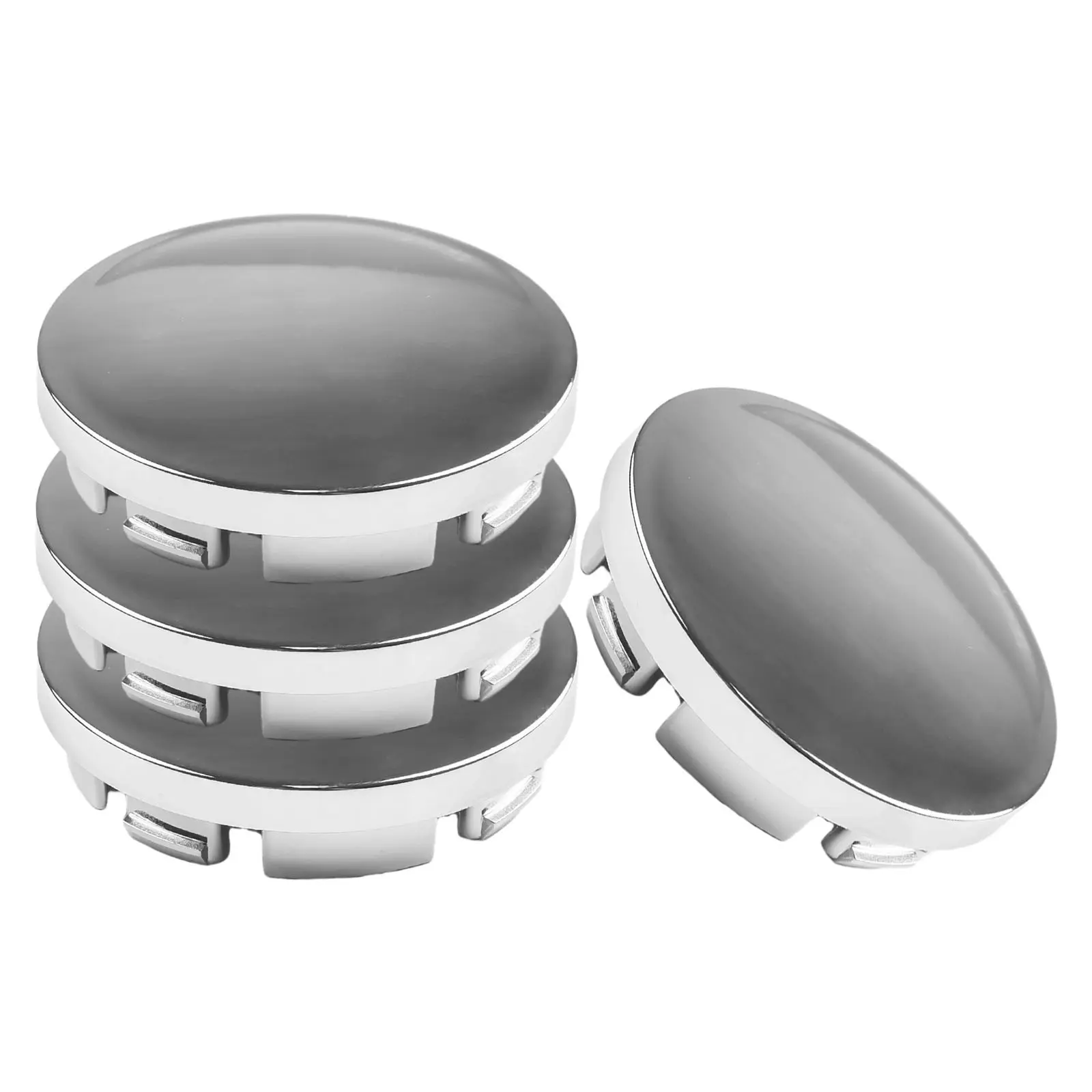 4Pcs ABS Chrome 56mm Car Wheel Center Cap Hub Tyre Rim Hub Cap Cover