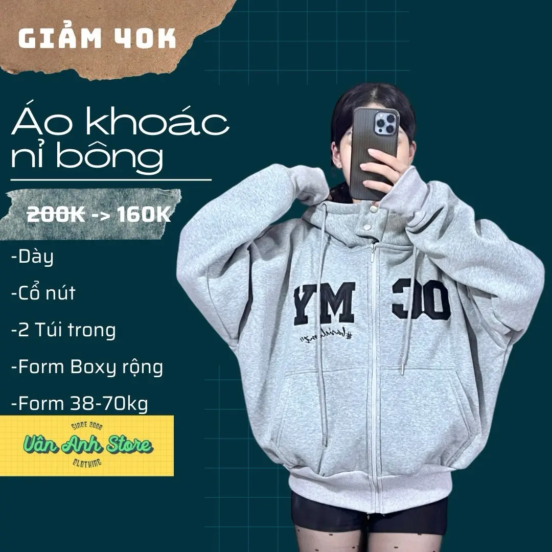 Áo Khoác Nỉ Nút Bấm Boxy Form Rộng Nam Nữ Thêu OCMY Dày Dặn Chống Nắng Tốt, Áo Khoác 4 Túi Nỉ Dệt Dày Freesize 38-70kg Mặc Đẹp Hoodie Zip Women Top Hot Jackets