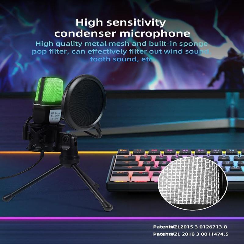 Condenser Microphone, Wired Microphone, Microphone for Live Streaming, Interview, Vlog 5