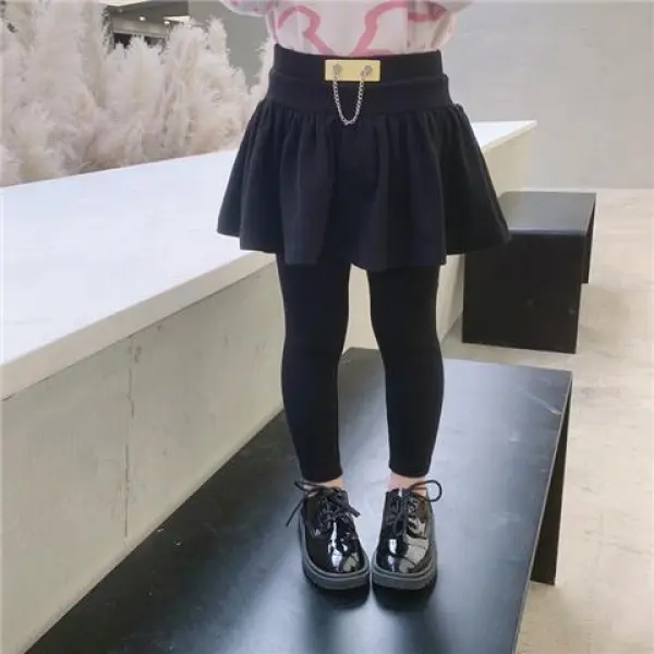 Quần Culottes Cho Em Bé Gái, Phong Cách Phương Tây, Đệm Nhung Giả, Quần Legging Ôm Sát Hàng Mới Về, Thích Hợp Cho Trẻ Em 6