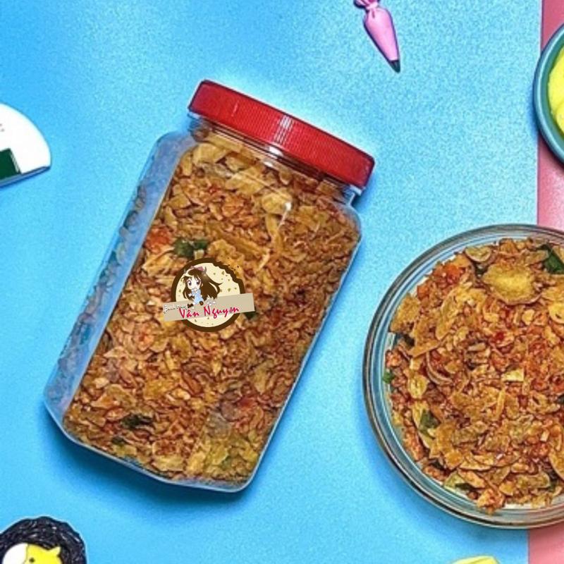 Hủ muối tép hành phi 200gr Bánh Tráng Vân Nguyễn Snack Ăn Vặt Food 3