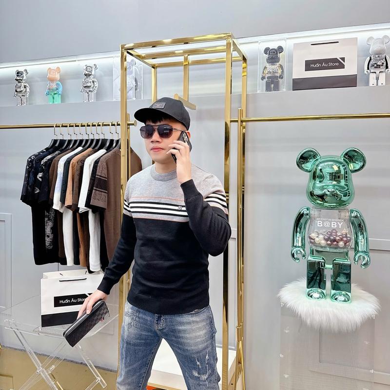 Mã 022 : Áo Len Thu Đông Quảng Châu Cao Cấp Menswear Nam Cổ Tròn 3