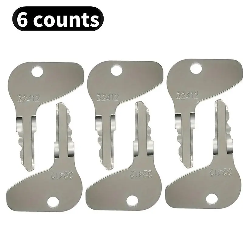 Car Ignition Key (6 Counts), Car Interior Accessories for Protective Shell IH Kubota Mitsubishi Mahindra Tractor Cub Cadet Lawn Mower