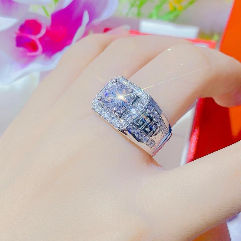 Trang Sức GGi G001 - Nhẫn Nam Đính Đá Sang Trọng