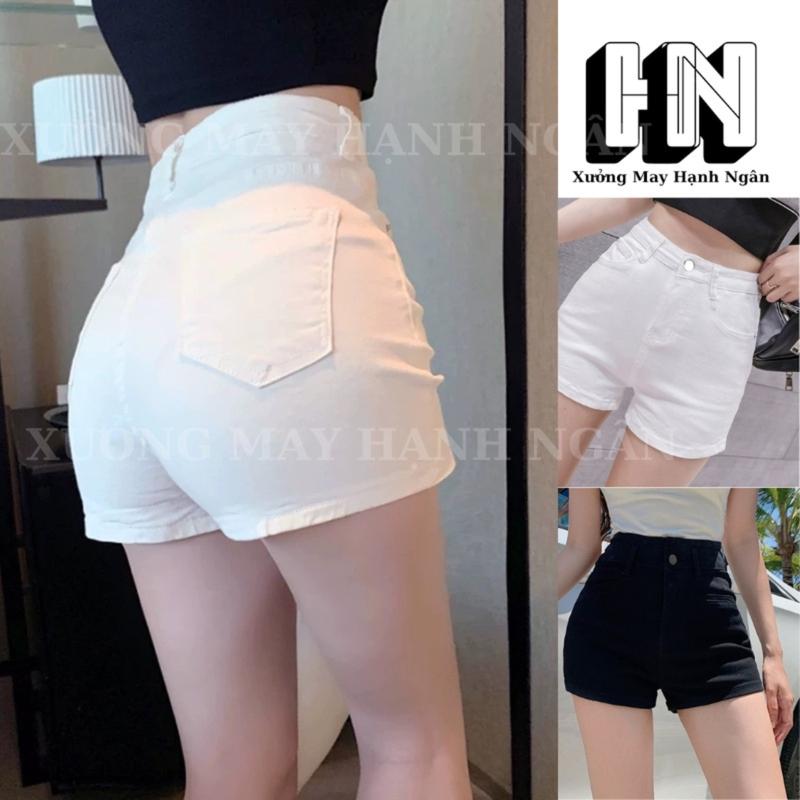(COMBO 2 QUẦN) Quần Đùi Nữ Quần Short Nữ Lưng Cao Quần Đùi Nữ Bigsize Chất Jean Co Giãn 2 Màu Đen Trắng Xưởng May Hạnh Ngân Pants Women Denim quần jean