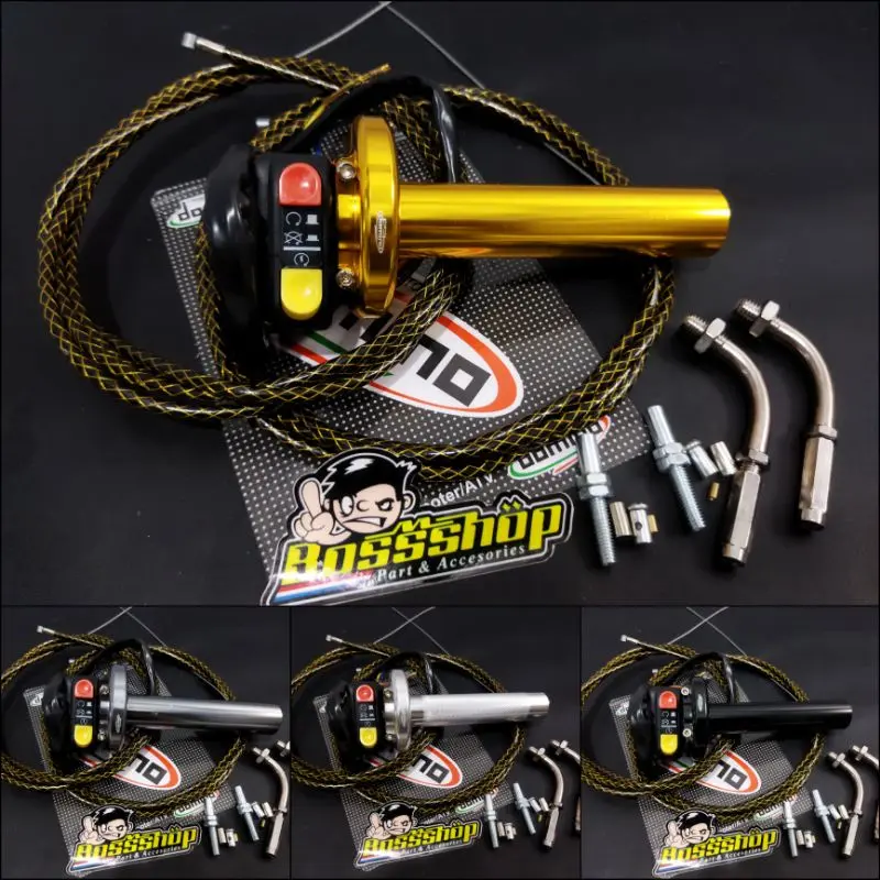 Gas spontan CNC Domino Slim 2 kabel All Motor Beat Nmax Aerox Vario Scoopy dll All Injeksi all motor