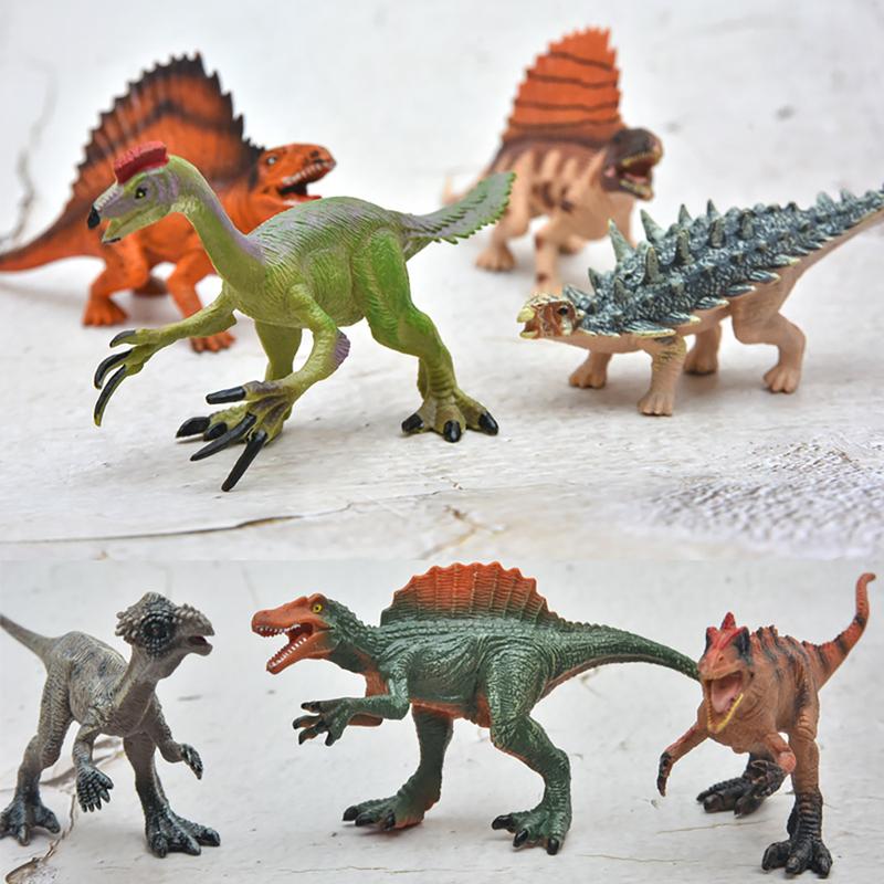 CS 1pc 15cm Small Dinosaur Model Toy Jurassic Tyrannosaurus Raptor Triceratops Ankylosaur Stegosaurus Gift for Kids #444754 0