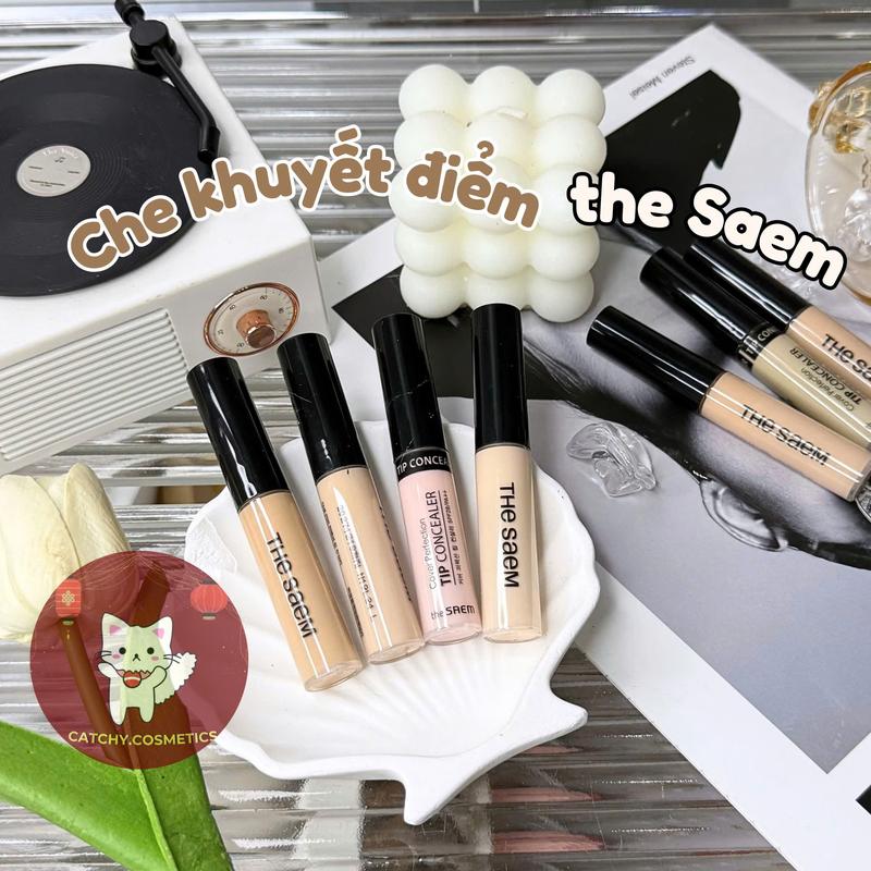   THE SAEM   BẢN MỚI  Che Khuyết Điểm THE SAEM Chống Nắng SPF 28 PA++ Cover Perfection Tip Concealer 6.5g 