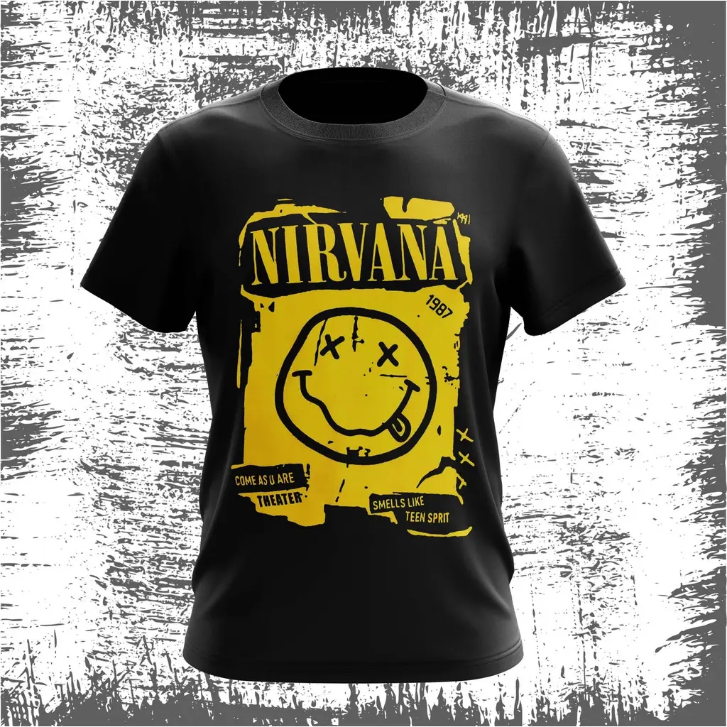 Summer new Nirvana Eight Precepts Nirvana short sleeved men's shirt high-end Fabric Menswear Top Loose