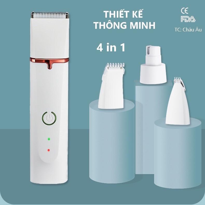 Tông Đơ Cắt Lông Chó Mèo 4 trong 1 Mài Móng Chân Chó Mèo Kiêm Tỉa Lông Bàn Chân tông đơ cạo lông chó